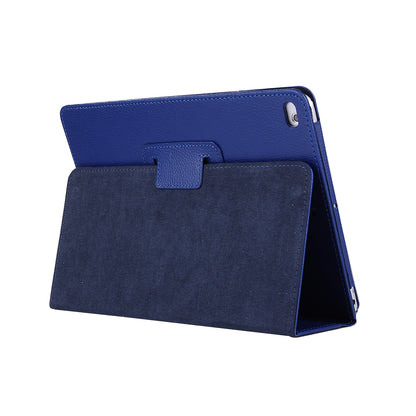 For iPad 9.7 (2018) / 9.7 (2017) Flip Stand Smart Leather Tablet Case Litchi Texture