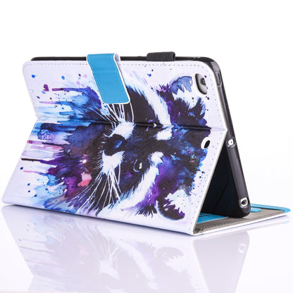 For iPad 9.7 (2018) / 9.7 (2017) Pattern Printing Leather Card Holder Tablet Case