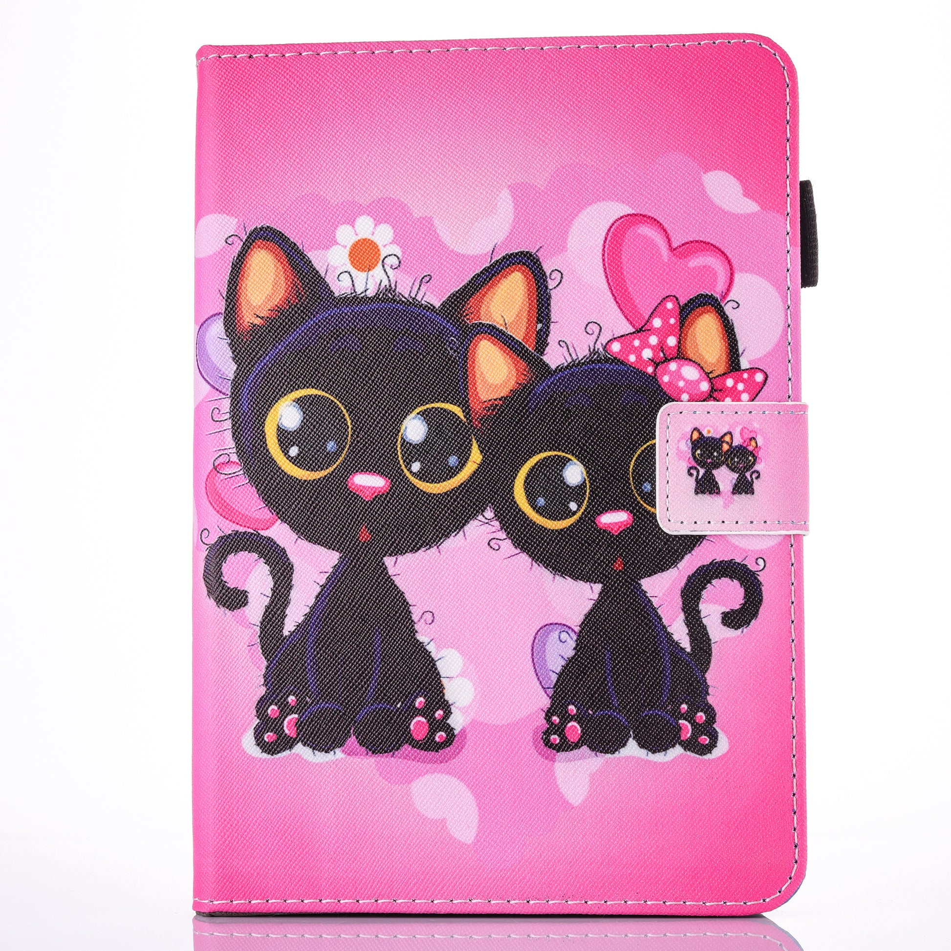 For iPad 9.7 (2018) / 9.7 (2017) Pattern Printing Leather Card Holder Tablet Case