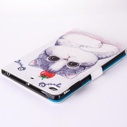 For iPad 9.7 (2018) / 9.7 (2017) Pattern Printing Leather Card Holder Tablet Case