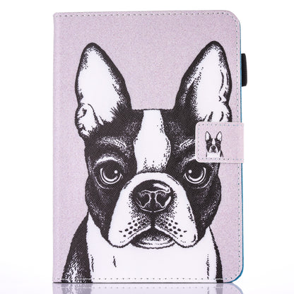 For iPad 9.7 (2018) / 9.7 (2017) Pattern Printing Leather Card Holder Tablet Case