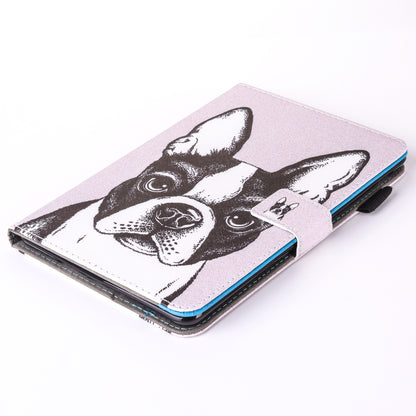 For iPad 9.7 (2018) / 9.7 (2017) Pattern Printing Leather Card Holder Tablet Case