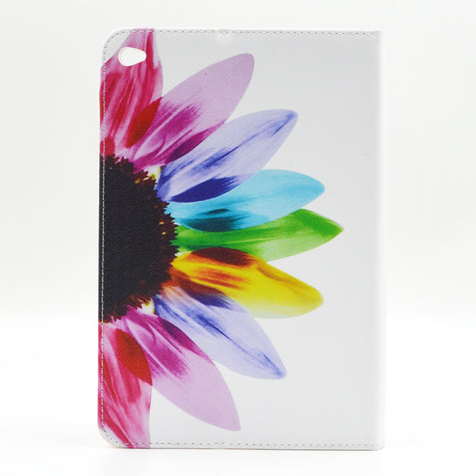 For iPad Mini 4 Pattern Printing Leather Wallet Case with Stand