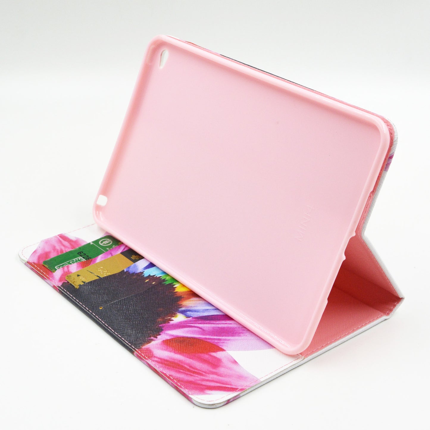 For iPad Mini 4 Pattern Printing Leather Wallet Case with Stand
