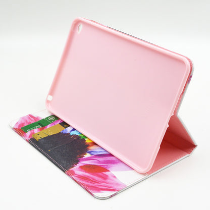For iPad Mini 4 Pattern Printing Leather Wallet Case with Stand