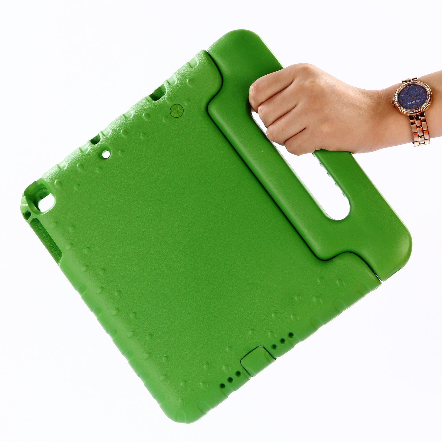 For iPad 9.7-inch (2017)/iPad 9.7-inch (2018)/iPad Air (2013)/iPad Air 2 Shockproof Kids Friendly EVA Tablet Protection Case with Handle Stand