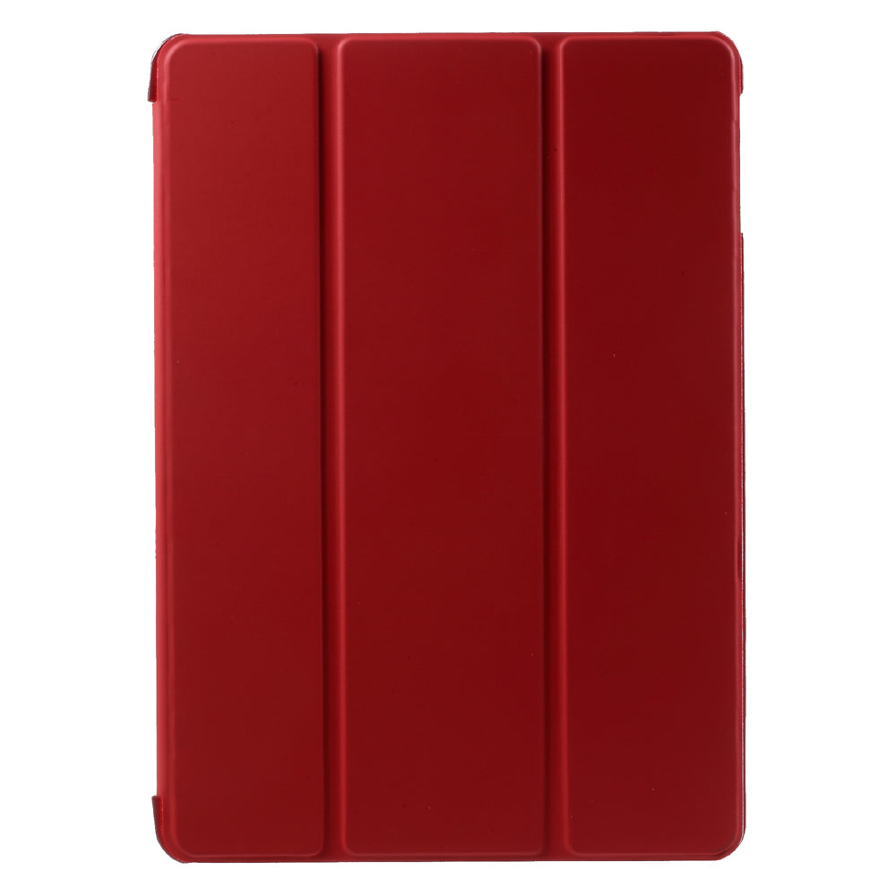 For iPad 9.7 (2018) / 9.7 (2017) Tri-fold Stand PU Leather + PC Case Accessory
