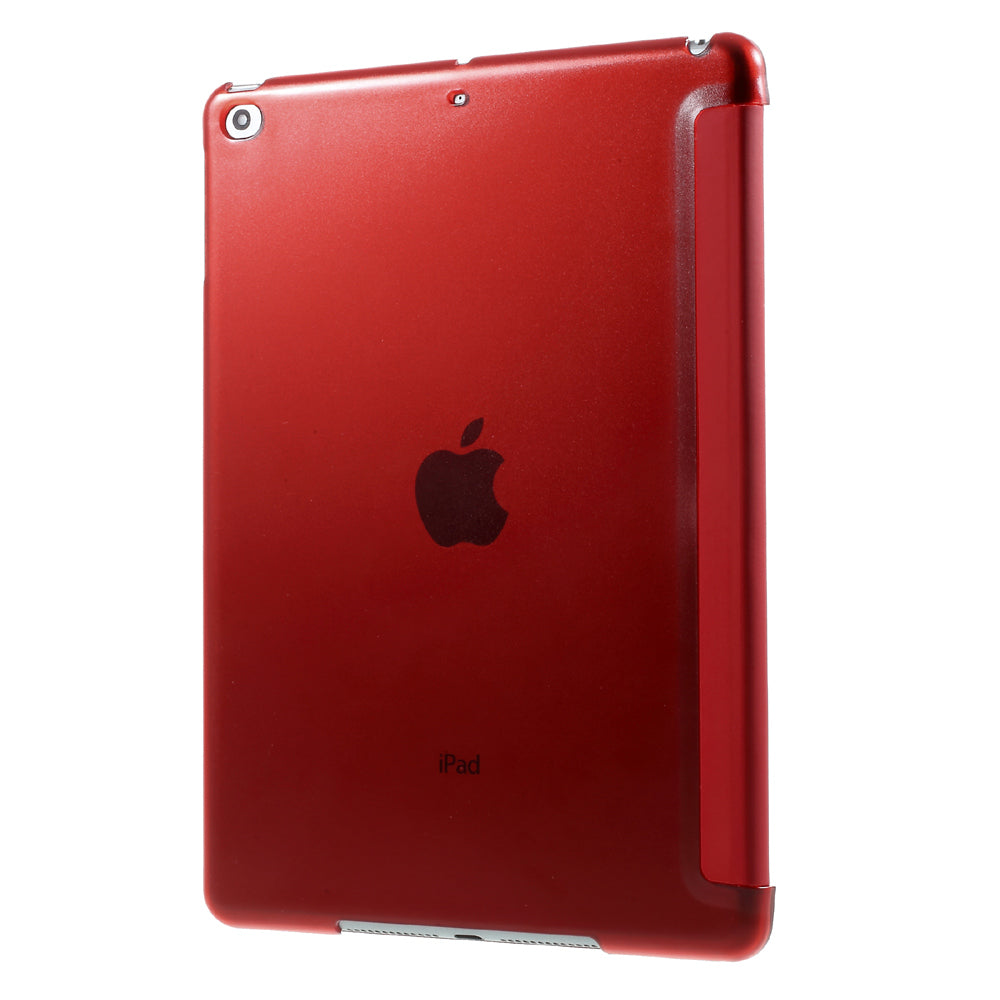 For iPad 9.7 (2018) / 9.7 (2017) Tri-fold Stand PU Leather + PC Case Accessory