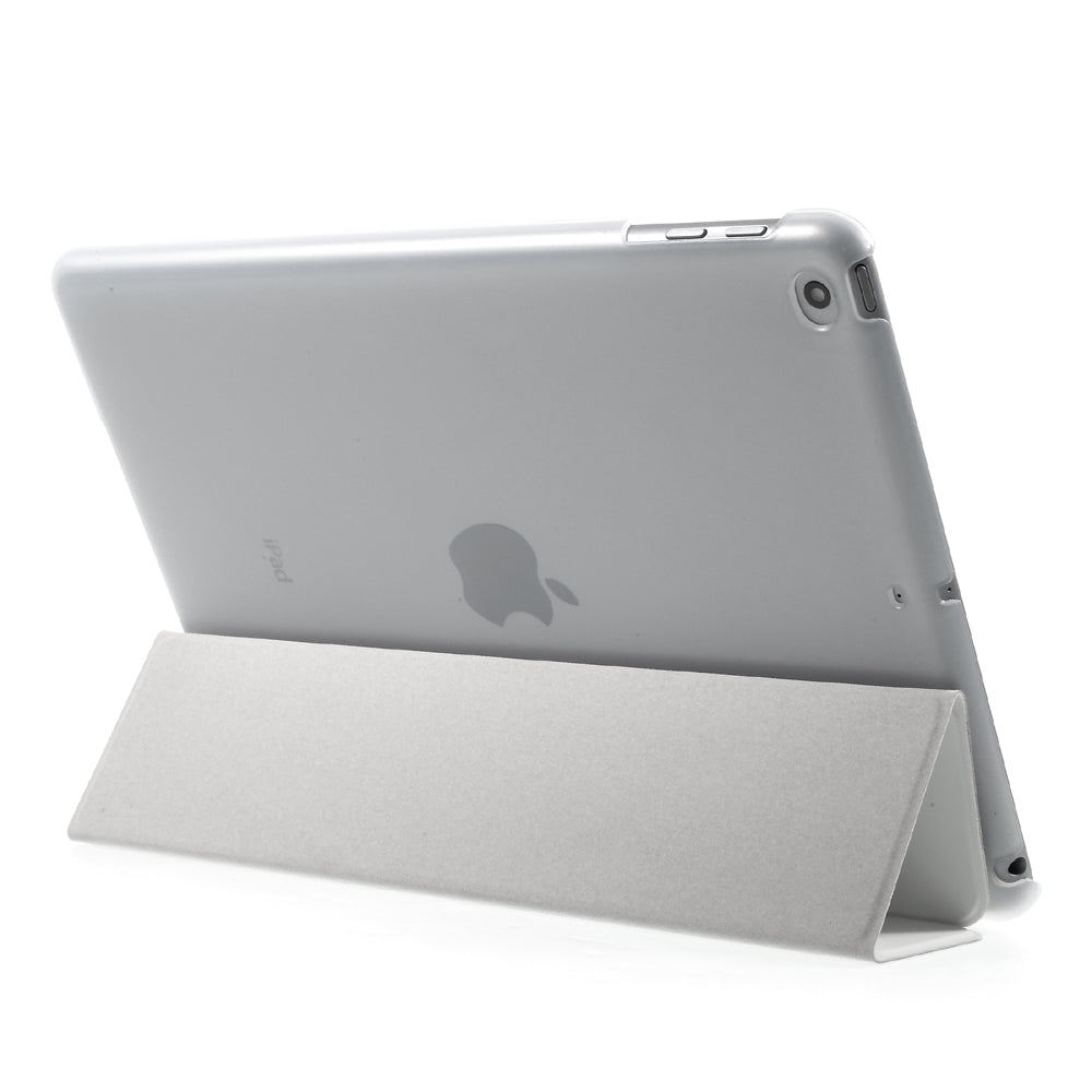 For iPad 9.7 (2018) / 9.7 (2017) Tri-fold Stand PU Leather + PC Case Accessory