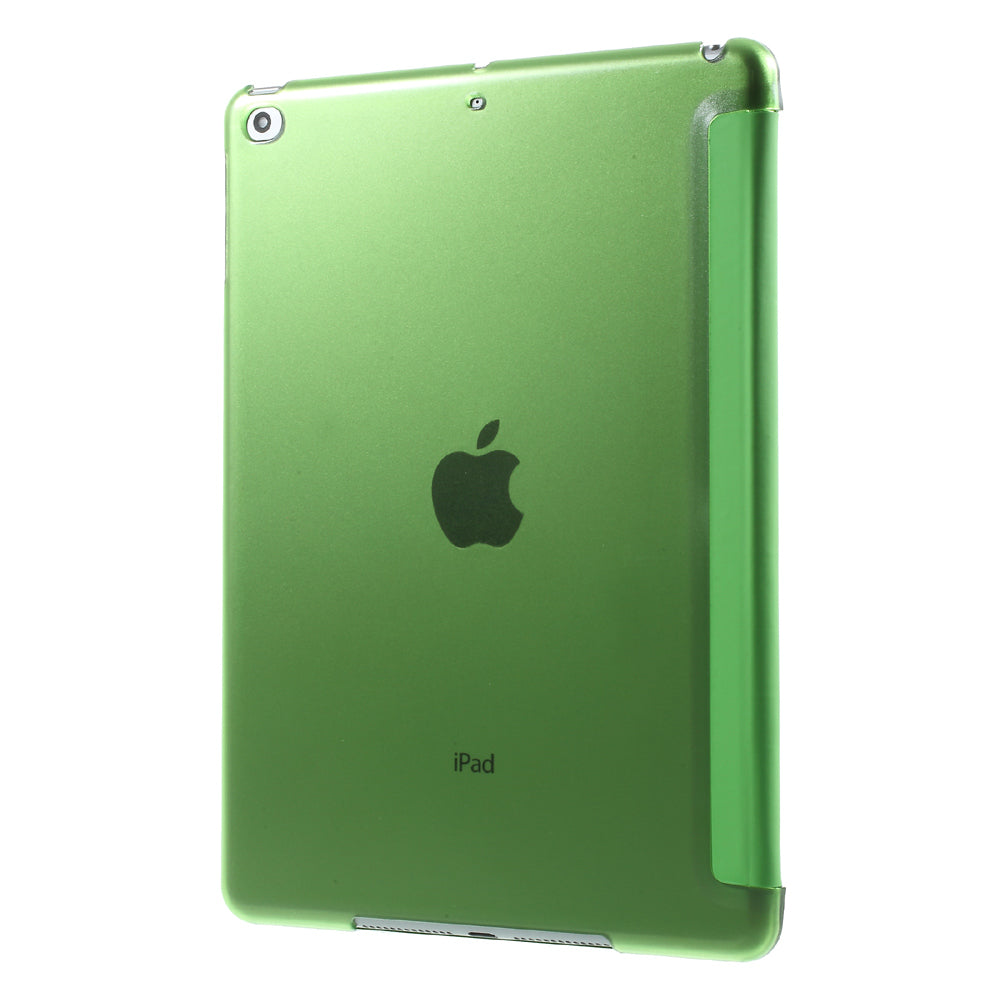 For iPad 9.7 (2018) / 9.7 (2017) Tri-fold Stand PU Leather + PC Case Accessory