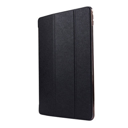 For iPad Air 10.5 (2019) / Pro 10.5 (2017) Tri-Fold Stand Smart Leather Case Silk Texture