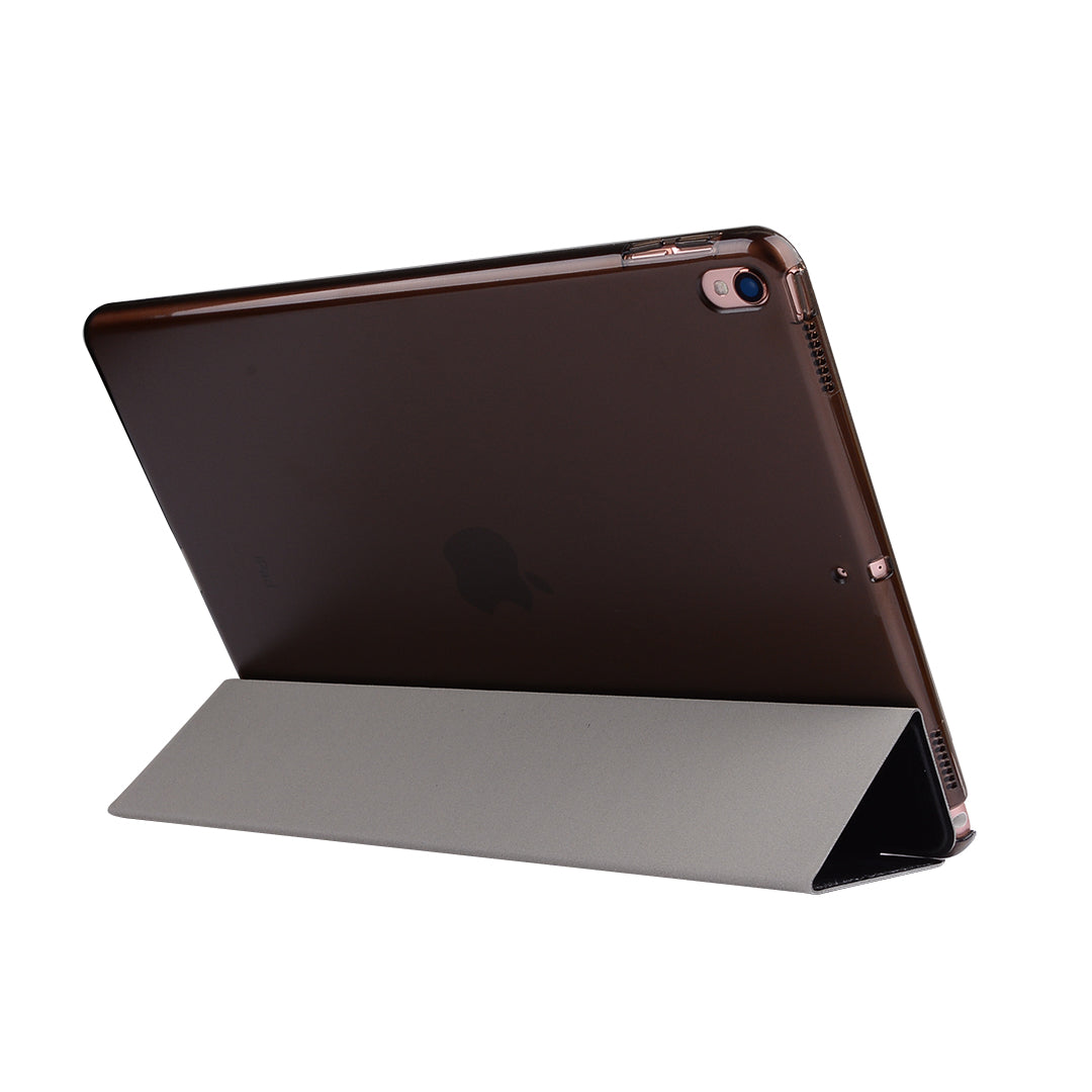 For iPad Air 10.5 (2019) / Pro 10.5 (2017) Tri-Fold Stand Smart Leather Case Silk Texture