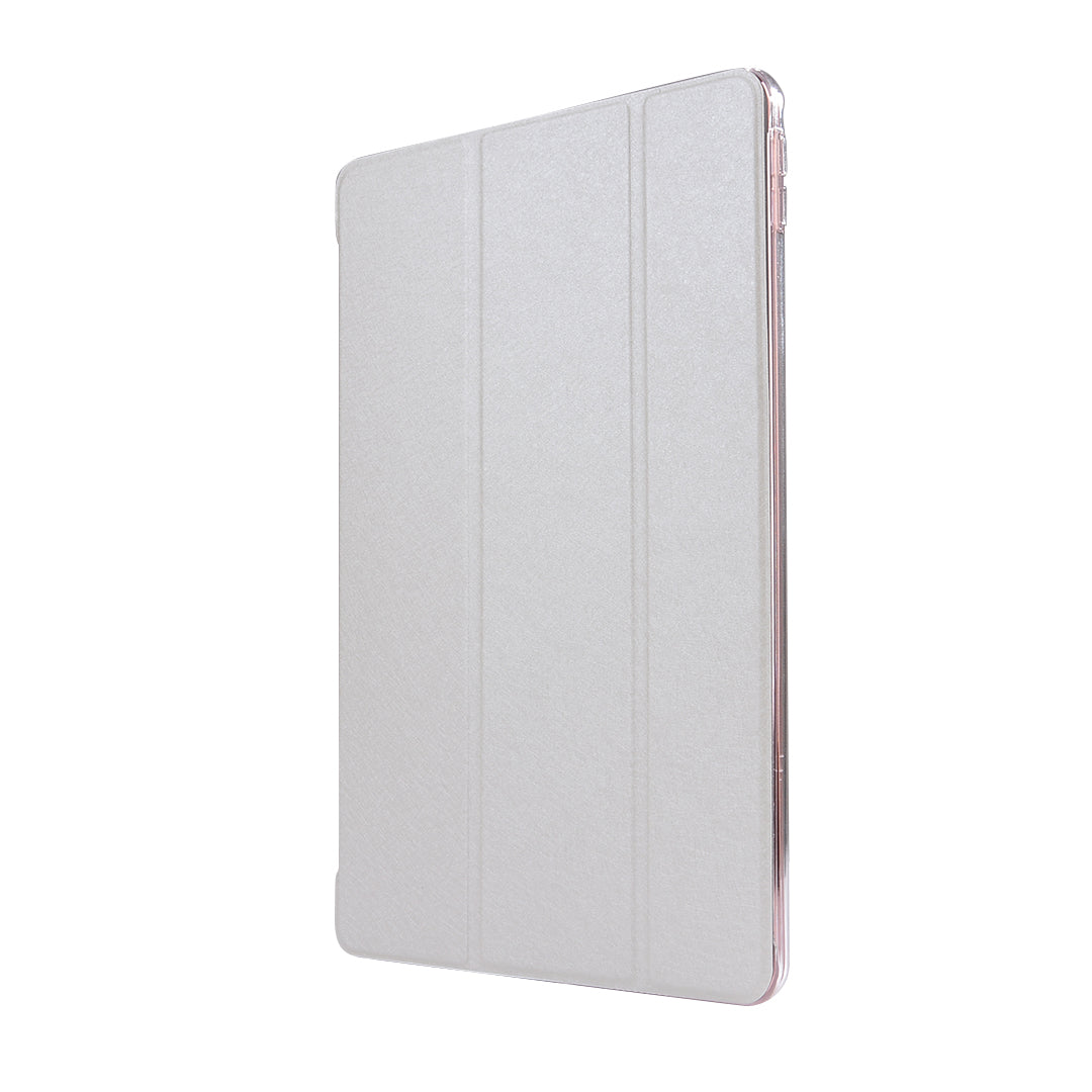 For iPad Air 10.5 (2019) / Pro 10.5 (2017) Tri-Fold Stand Smart Leather Case Silk Texture