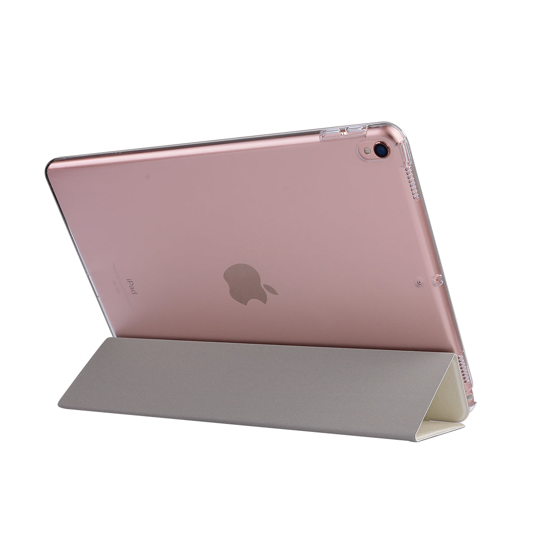 For iPad Air 10.5 (2019) / Pro 10.5 (2017) Tri-Fold Stand Smart Leather Case Silk Texture
