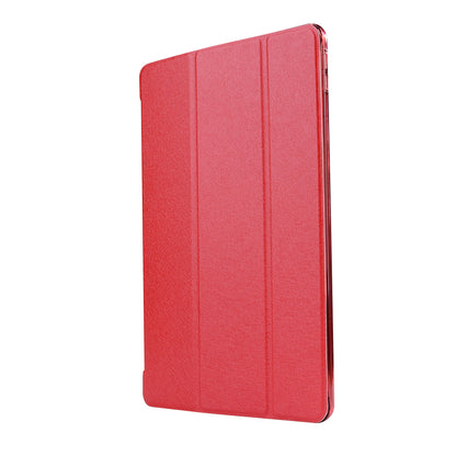 For iPad Air 10.5 (2019) / Pro 10.5 (2017) Tri-Fold Stand Smart Leather Case Silk Texture