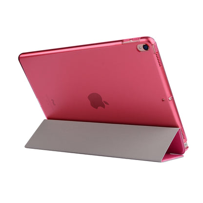 For iPad Air 10.5 (2019) / Pro 10.5 (2017) Tri-Fold Stand Smart Leather Case Silk Texture