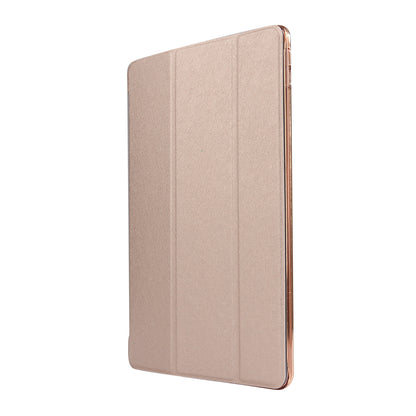 For iPad Air 10.5 (2019) / Pro 10.5 (2017) Tri-Fold Stand Smart Leather Case Silk Texture