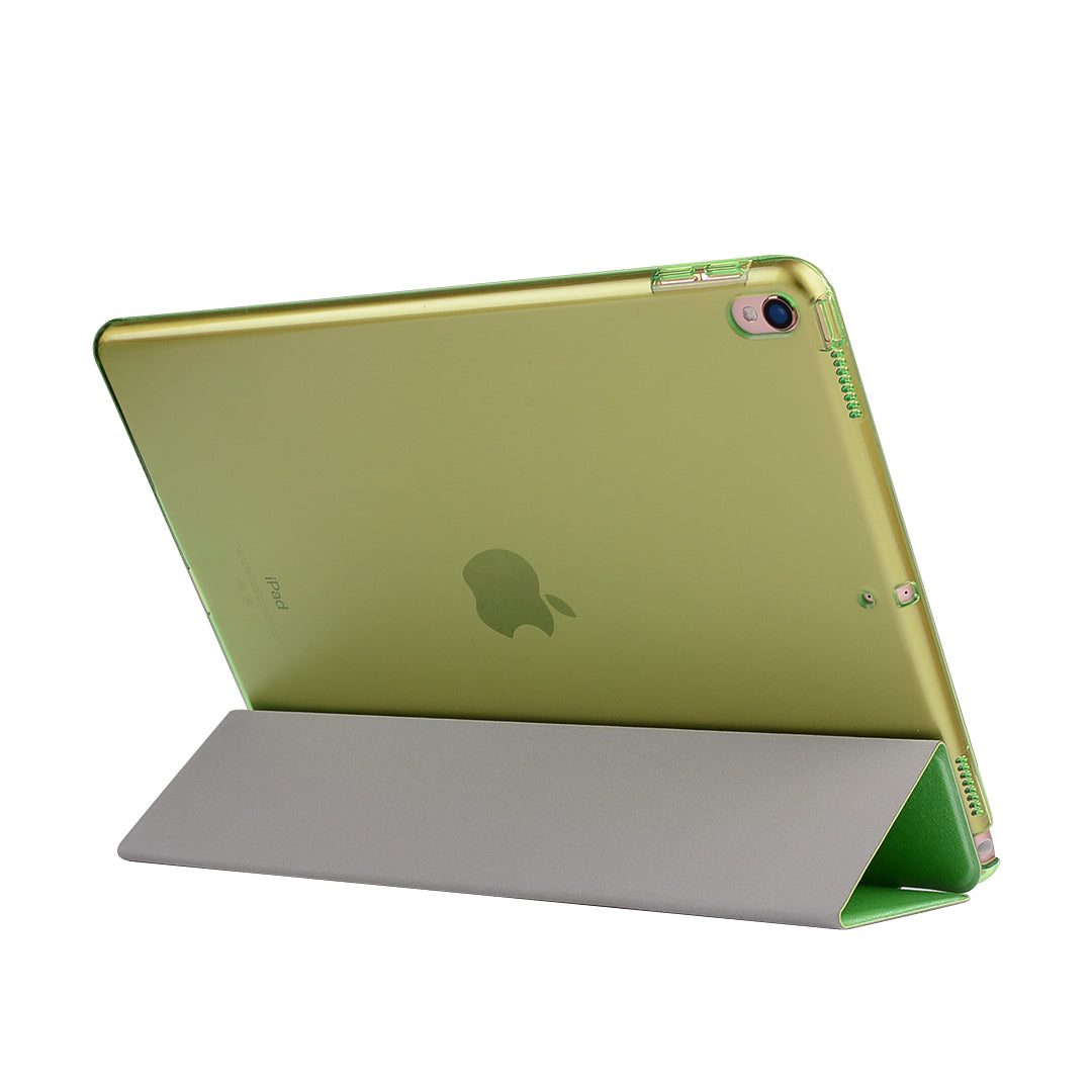 For iPad Air 10.5 (2019) / Pro 10.5 (2017) Tri-Fold Stand Smart Leather Case Silk Texture