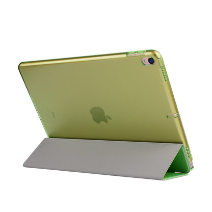 For iPad Air 10.5 (2019) / Pro 10.5 (2017) Tri-Fold Stand Smart Leather Case Silk Texture