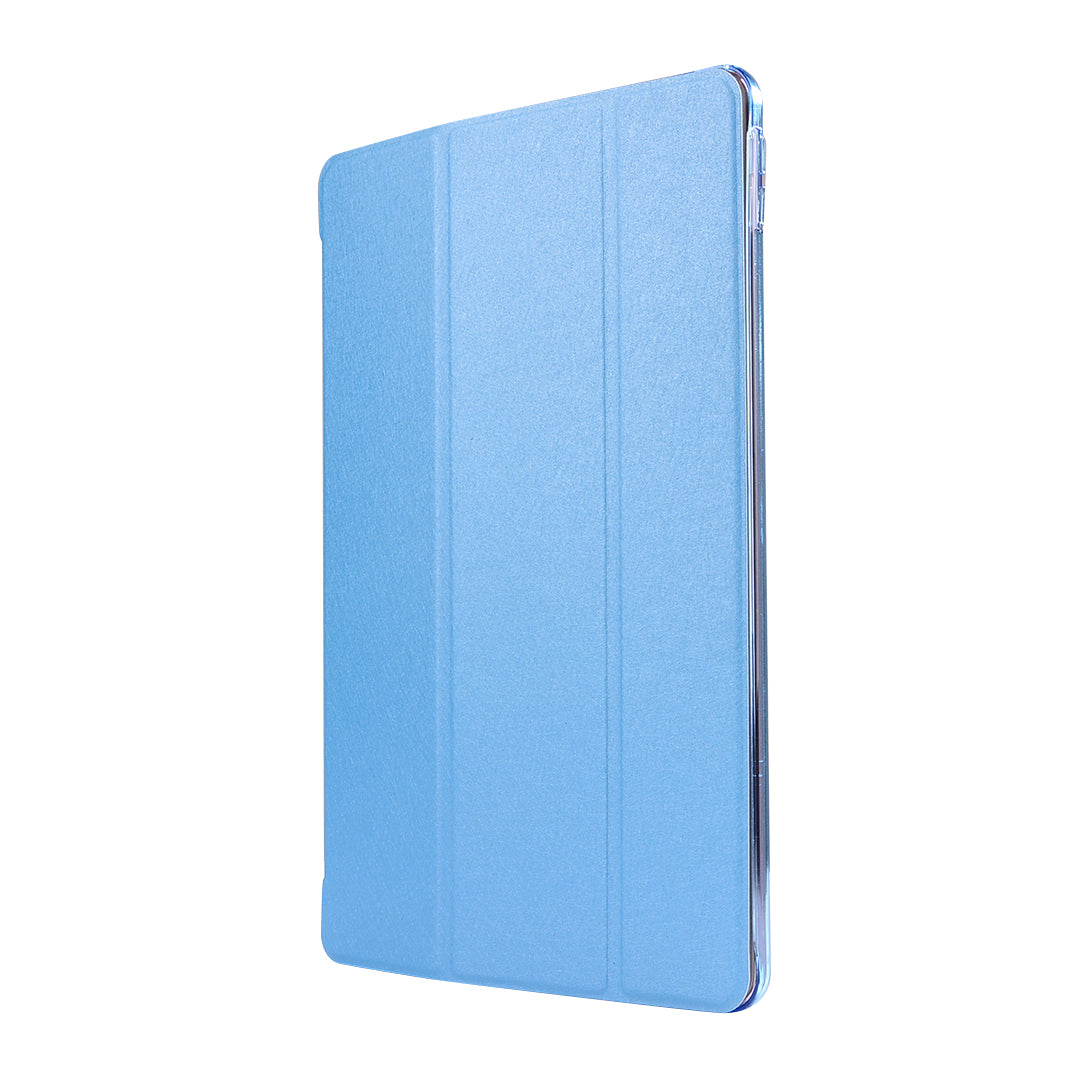 For iPad Air 10.5 (2019) / Pro 10.5 (2017) Tri-Fold Stand Smart Leather Case Silk Texture