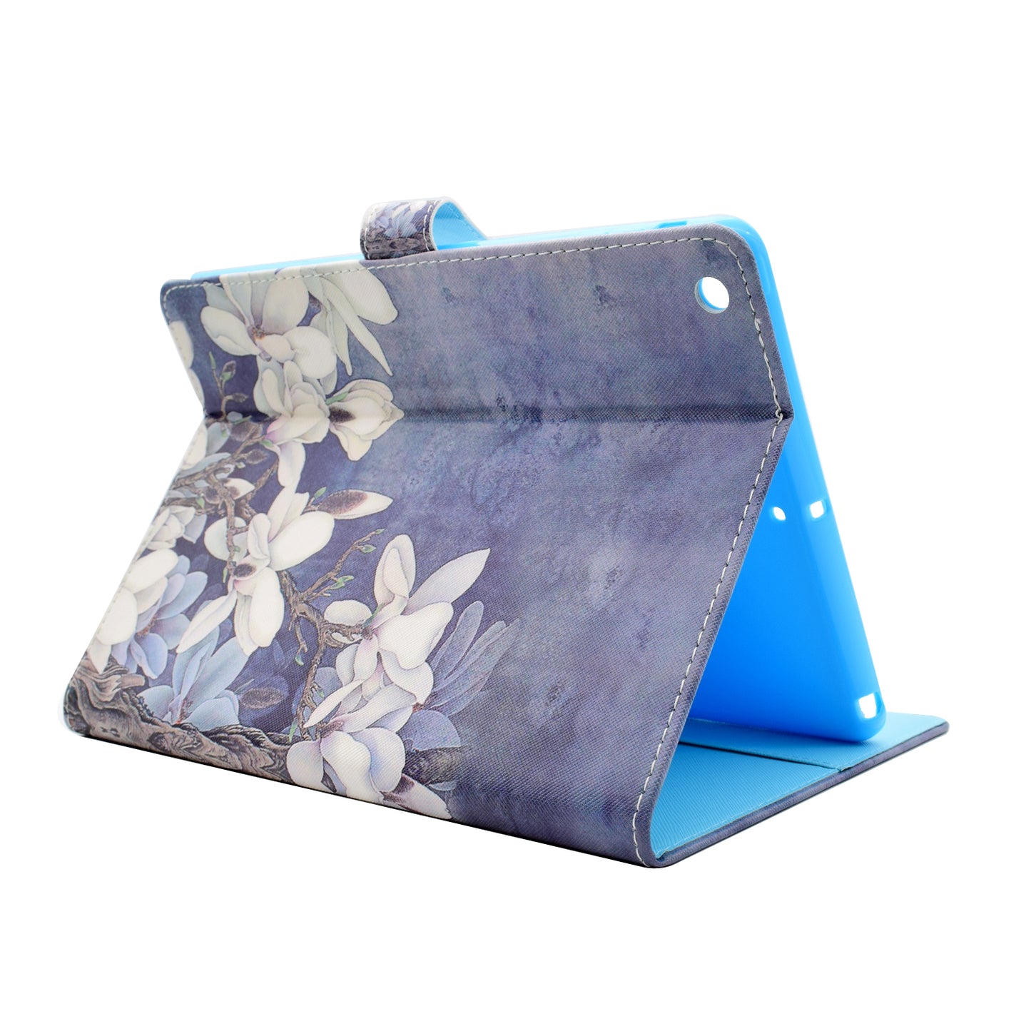 For iPad 9.7 (2018) / 9.7 (2017) Stitching Design Pattern Printing Leather Case with Wallet Stand Function for iPad 9.7 (2018) / 9.7 (2017)