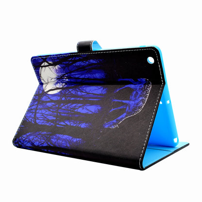 For iPad 9.7 (2018) / 9.7 (2017) Stitching Design Pattern Printing Leather Case with Wallet Stand Function for iPad 9.7 (2018) / 9.7 (2017)