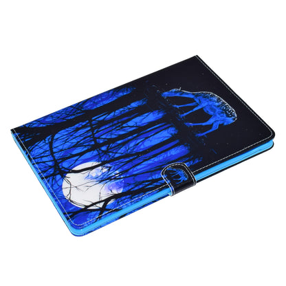 For iPad 9.7 (2018) / 9.7 (2017) Stitching Design Pattern Printing Leather Case with Wallet Stand Function for iPad 9.7 (2018) / 9.7 (2017)