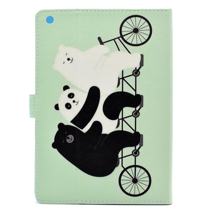 For iPad 9.7 (2018) / 9.7 (2017) Stitching Design Pattern Printing Leather Case with Wallet Stand Function for iPad 9.7 (2018) / 9.7 (2017)