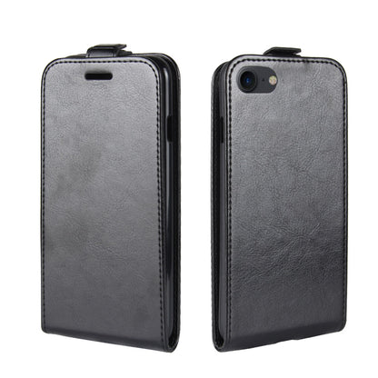 Crazy Horse Skin PU Leather Vertical Flip Phone Casing for iPhone SE (2020)/SE (2022)/8/7 4.7 inch