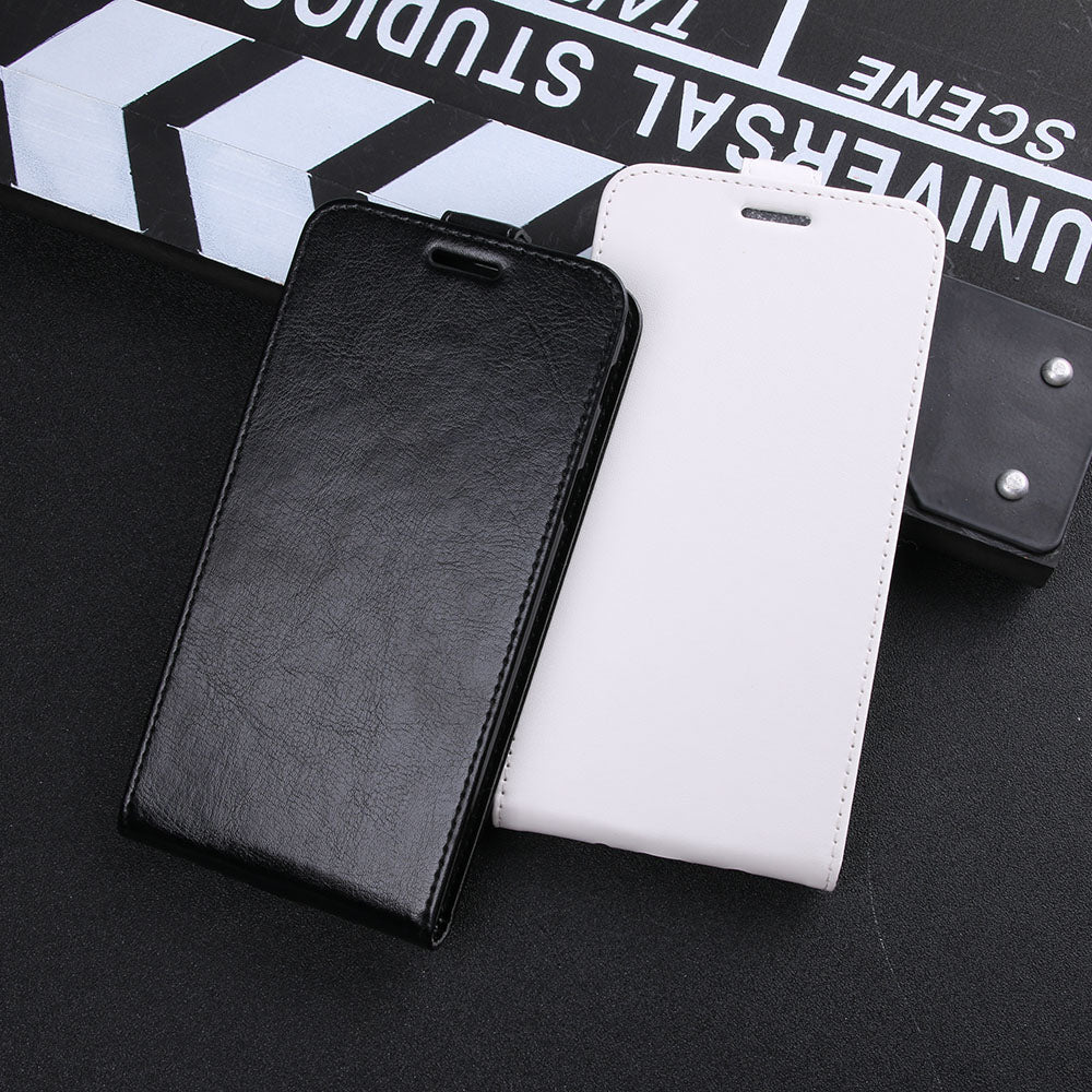 Crazy Horse Skin PU Leather Vertical Flip Phone Casing for iPhone SE (2020)/SE (2022)/8/7 4.7 inch