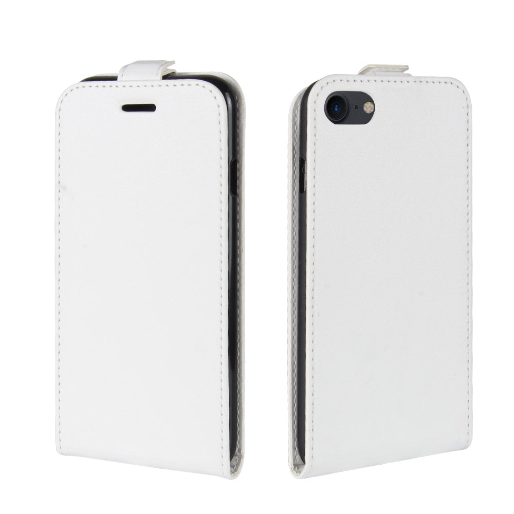 Crazy Horse Skin PU Leather Vertical Flip Phone Casing for iPhone SE (2020)/SE (2022)/8/7 4.7 inch
