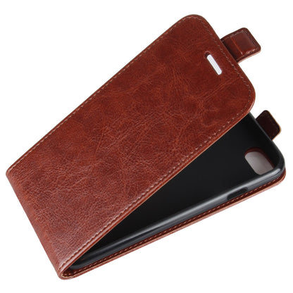 Crazy Horse Skin PU Leather Vertical Flip Phone Casing for iPhone SE (2020)/SE (2022)/8/7 4.7 inch