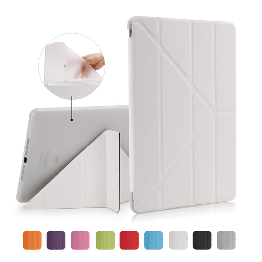 For iPad 9.7 (2018) / 9.7 (2017) Origami Smart PU Leather + TPU Tablet Casing