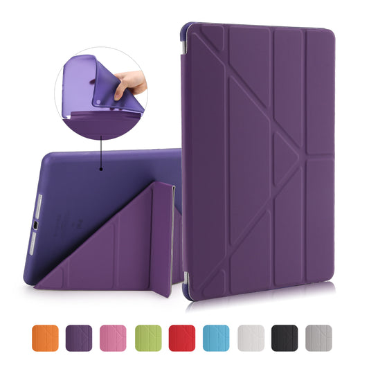 For iPad 9.7 (2018) / 9.7 (2017) Origami Smart PU Leather + TPU Tablet Casing