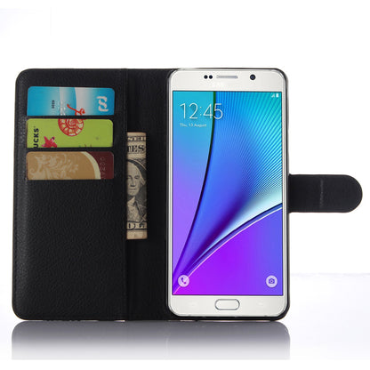 Litchi Leather Case Wallet for Samsung Galaxy A5 SM-A510F (2016)
