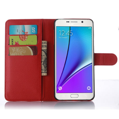 Litchi Leather Case Wallet for Samsung Galaxy A5 SM-A510F (2016)