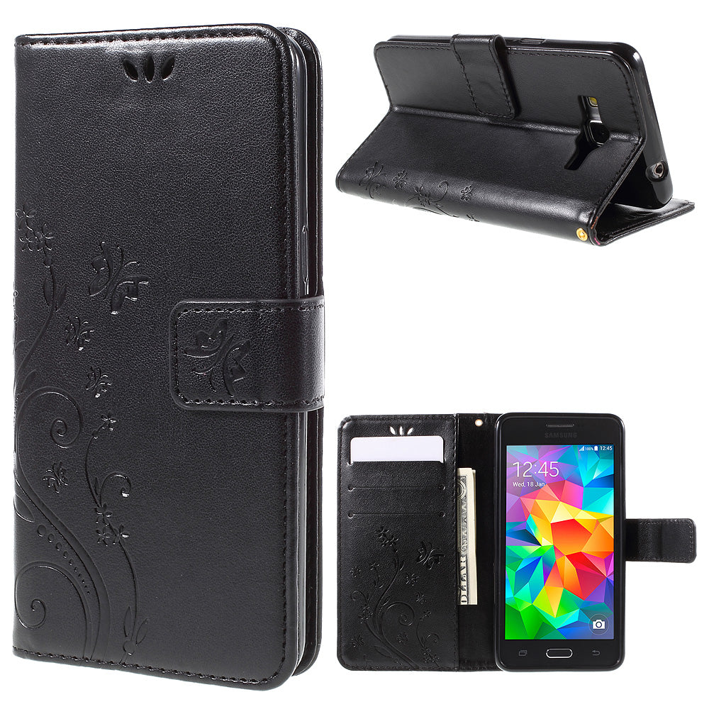 Butterfly Leather Wallet Case for Samsung Galaxy Grand Prime SM-G530