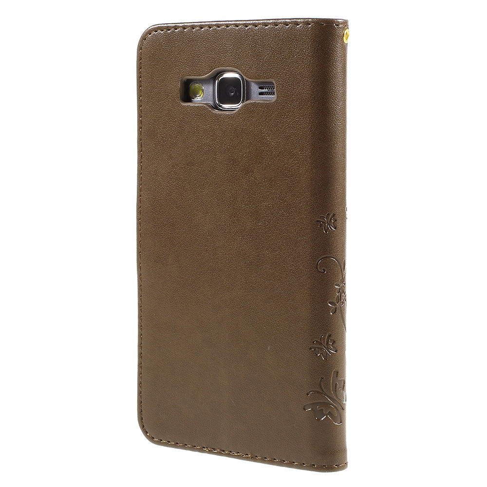 Butterfly Leather Wallet Case for Samsung Galaxy Grand Prime SM-G530