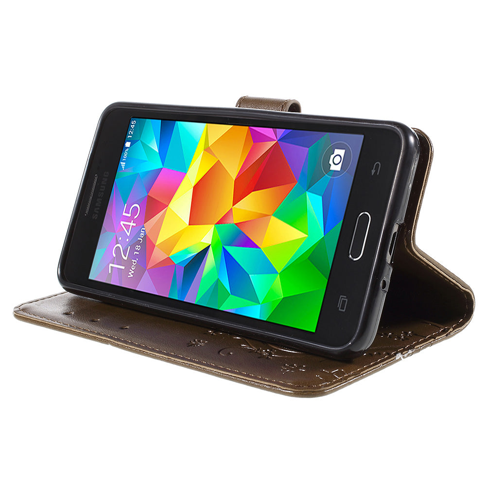 Butterfly Leather Wallet Case for Samsung Galaxy Grand Prime SM-G530
