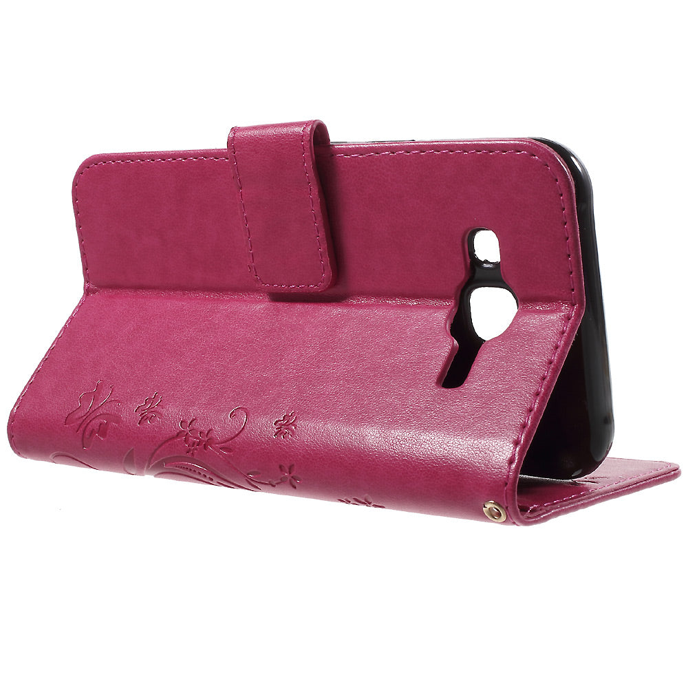 Butterfly Leather Stand Wallet Cover for Samsung Galaxy J5