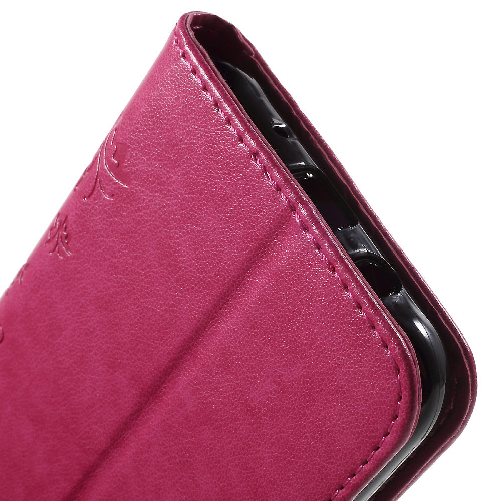 Butterfly Leather Stand Wallet Cover for Samsung Galaxy J5