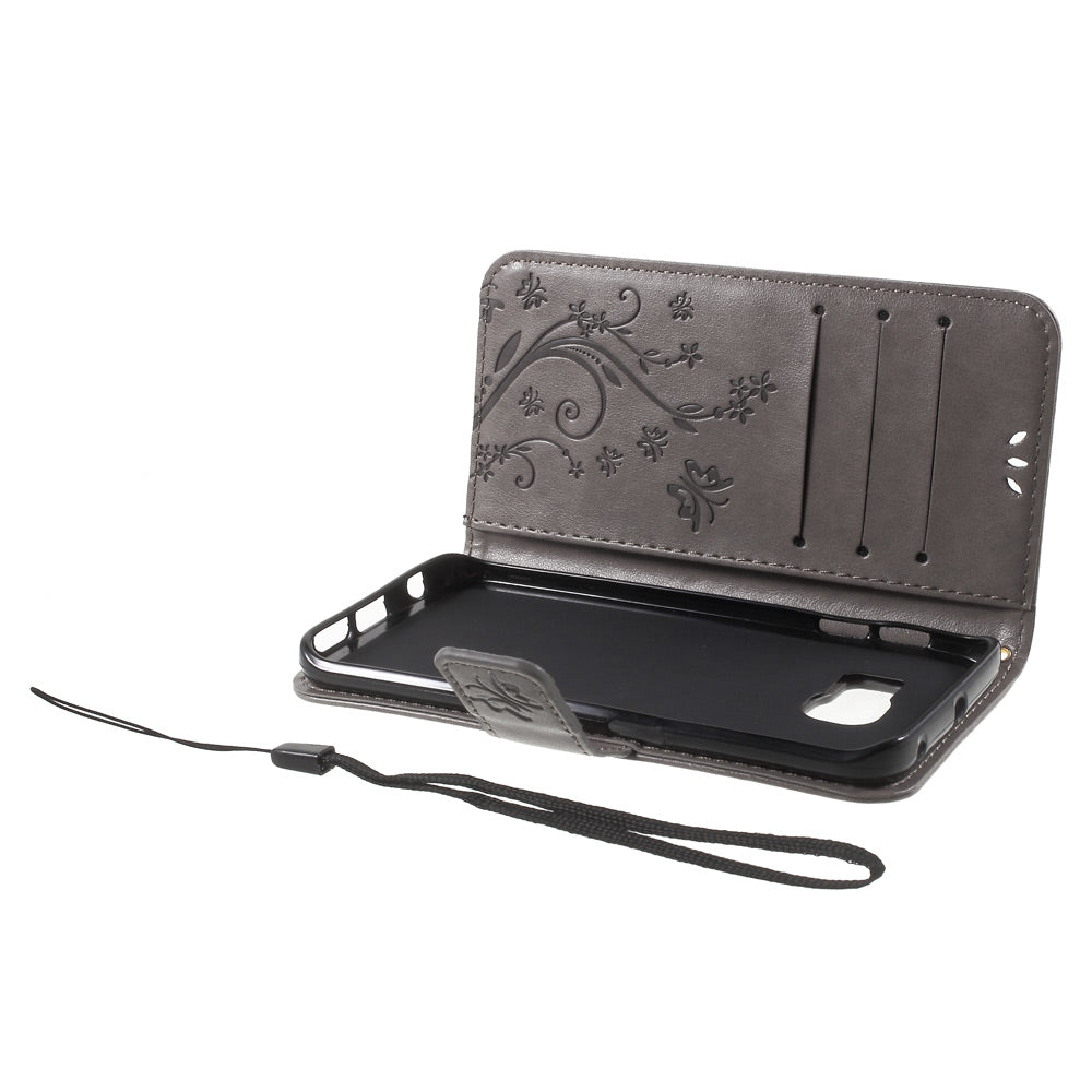 Butterfly Leather Wallet Cover for Samsung Galaxy S6 Edge G925