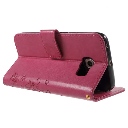 Butterfly Leather Wallet Cover for Samsung Galaxy S6 Edge G925