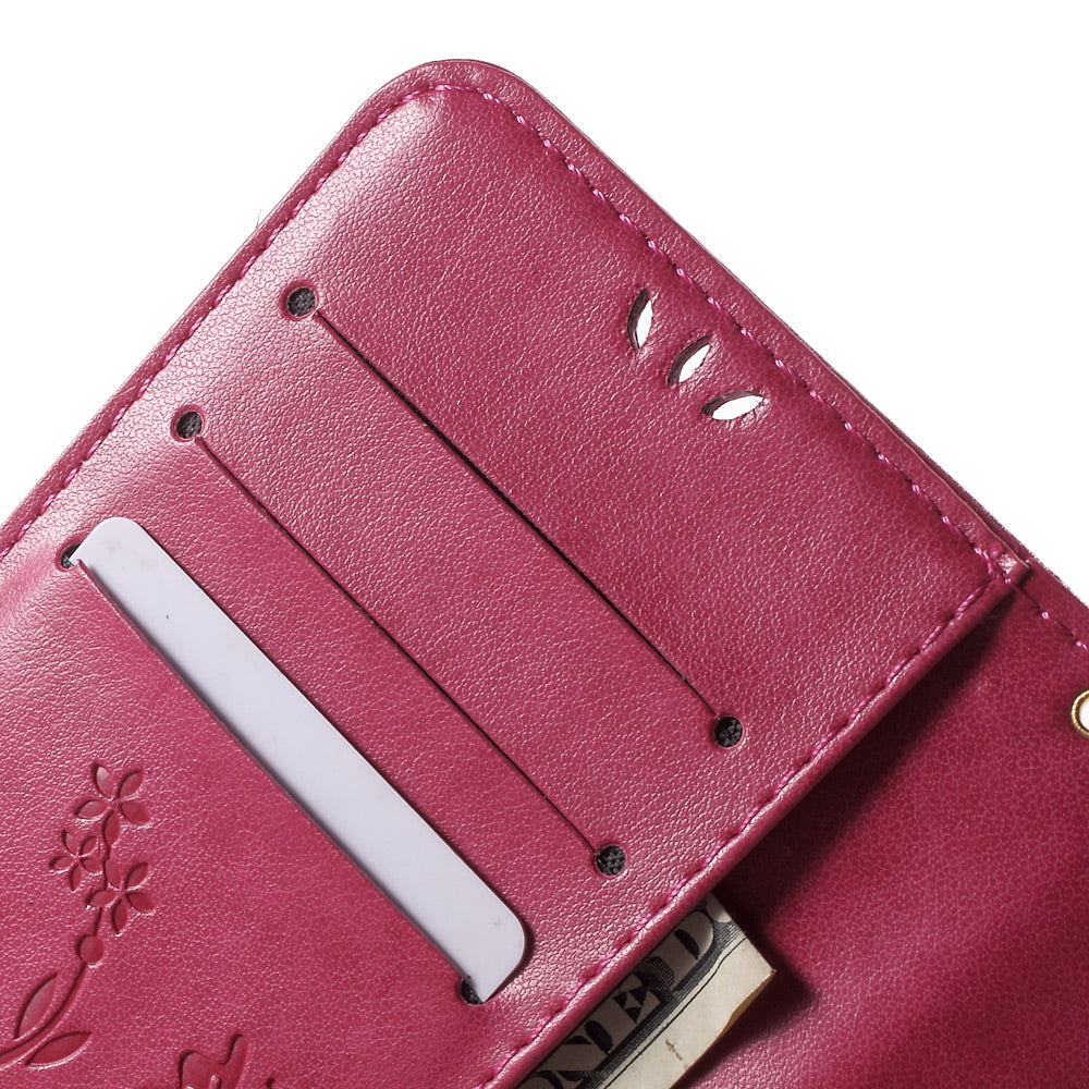 Butterfly Leather Wallet Cover for Samsung Galaxy S6 Edge G925