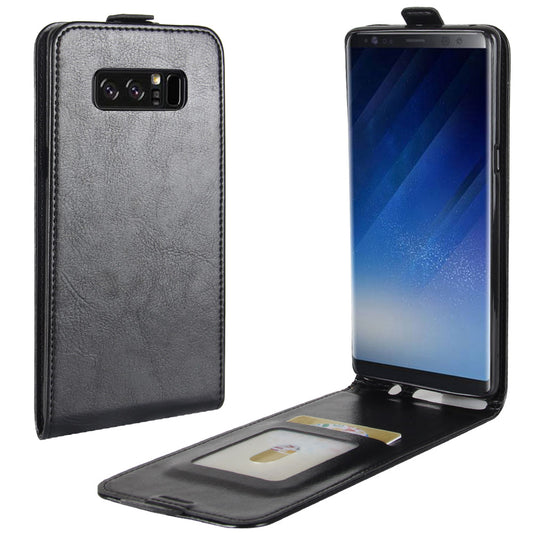 Crazy Horse Vertical Flip Leather Magnetic Phone Casing for Samsung Galaxy Note 8
