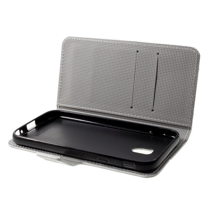 Patterned PU Leather Wallet Stand Phone Case for Samsung Galaxy J3 (2017) EU Version