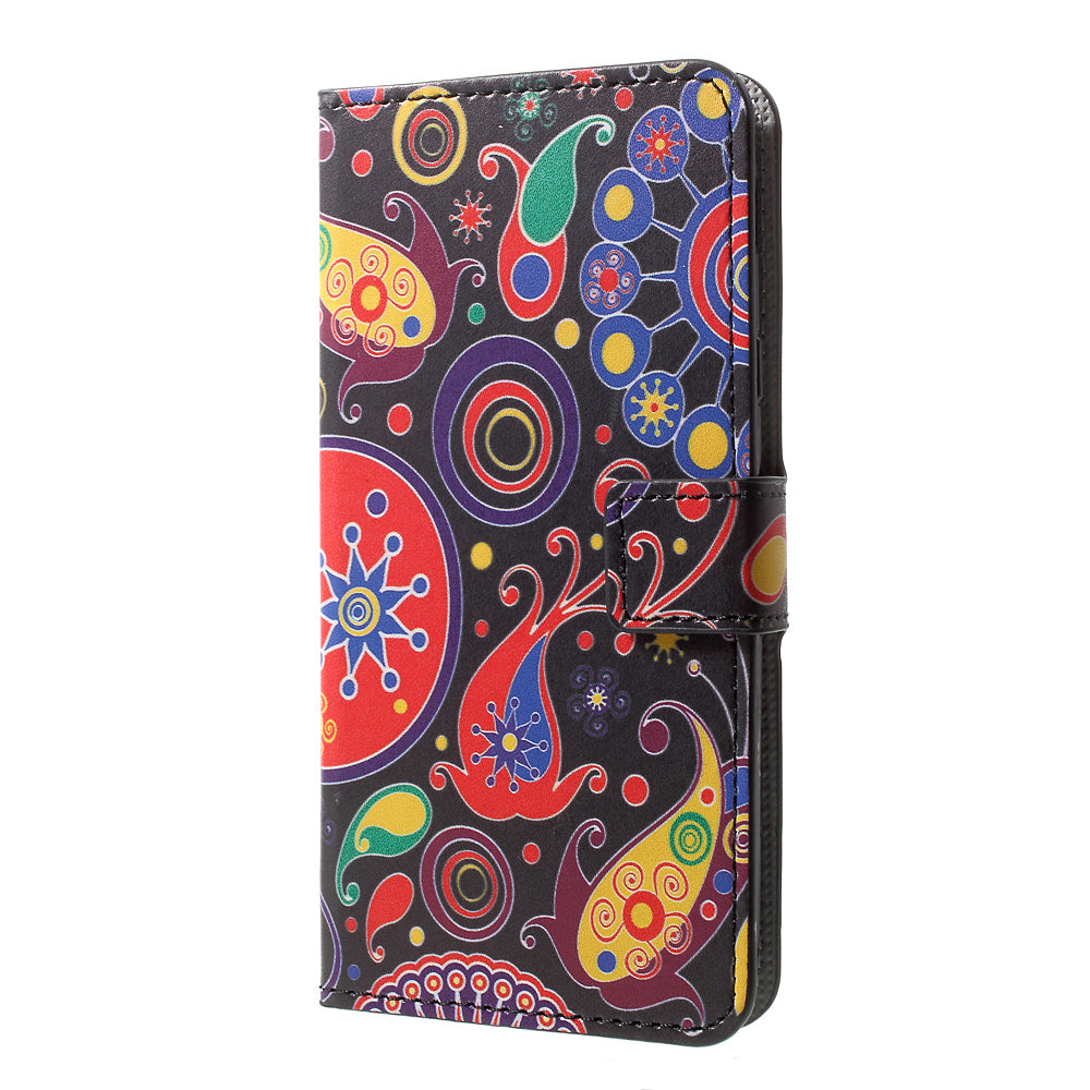 Patterned PU Leather Wallet Stand Phone Case for Samsung Galaxy J3 (2017) EU Version