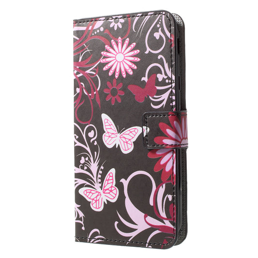 Patterned PU Leather Wallet Stand Phone Case for Samsung Galaxy J3 (2017) EU Version