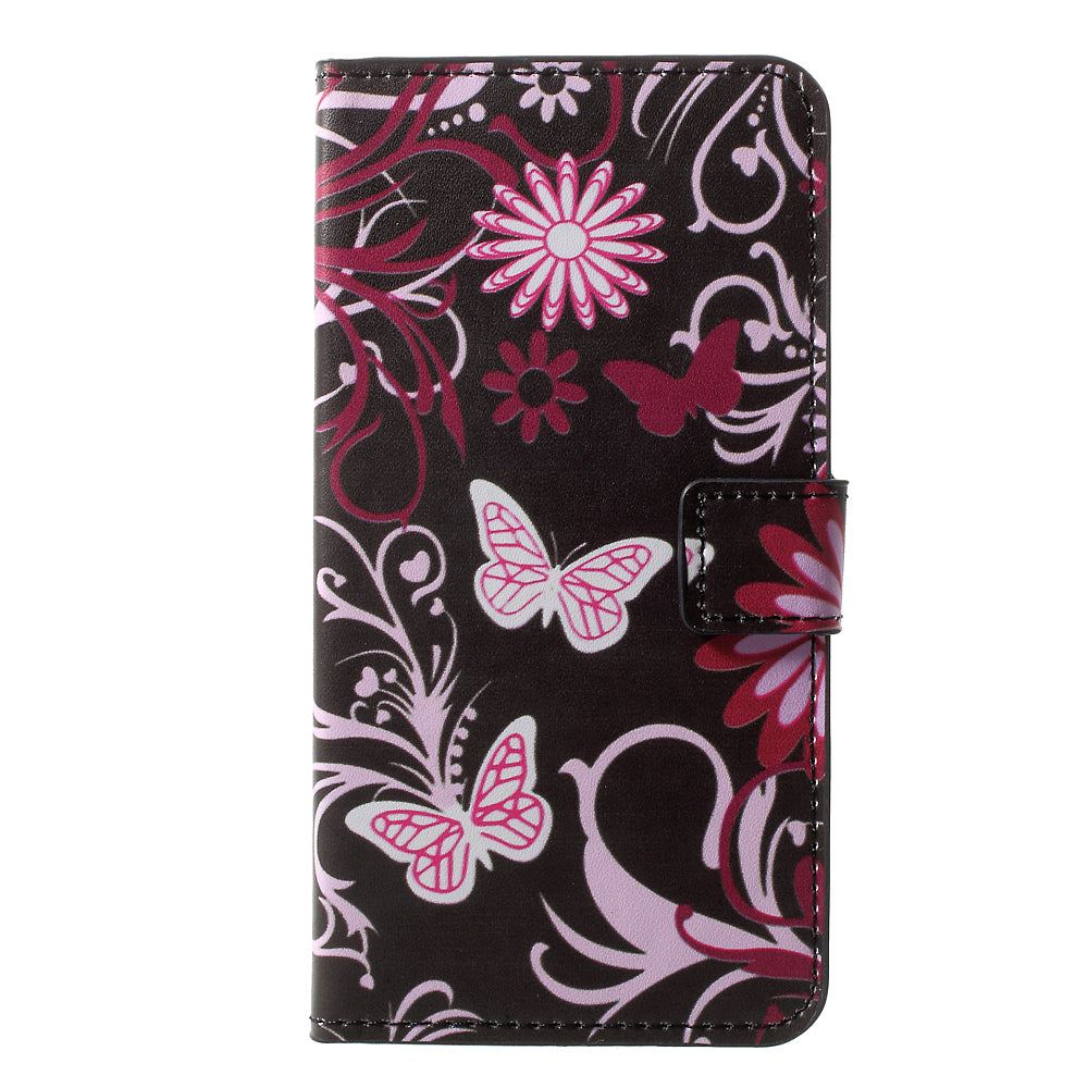 Patterned PU Leather Wallet Stand Phone Case for Samsung Galaxy J3 (2017) EU Version