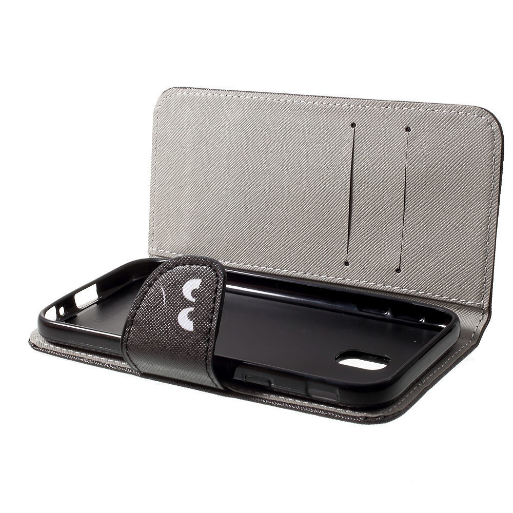 Patterned PU Leather Wallet Stand Phone Case for Samsung Galaxy J3 (2017) EU Version